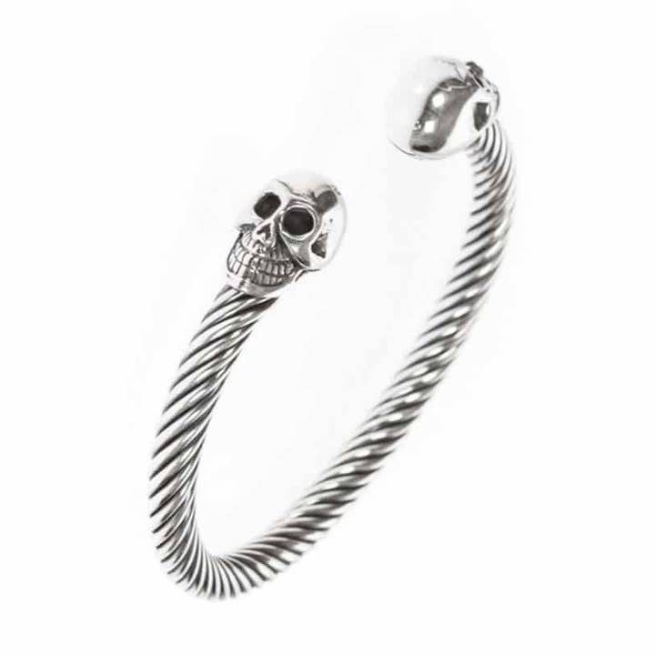 Mäns skalle silver armband för wholesale av Orus bijoux men