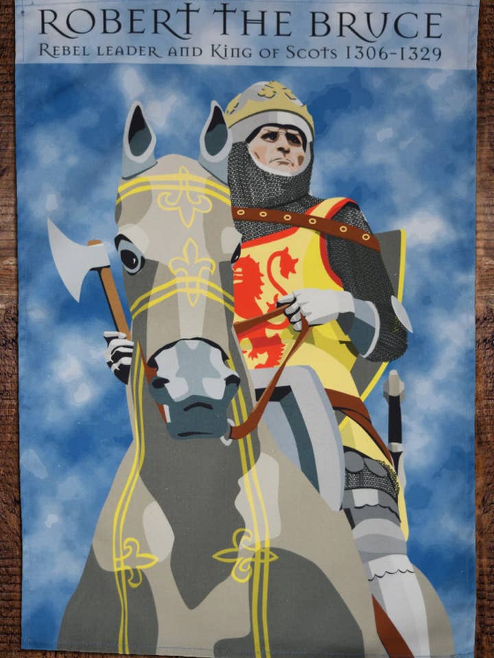 Robert the Bruce Tea Towel for wholesale by Radical Tea Towel North America
