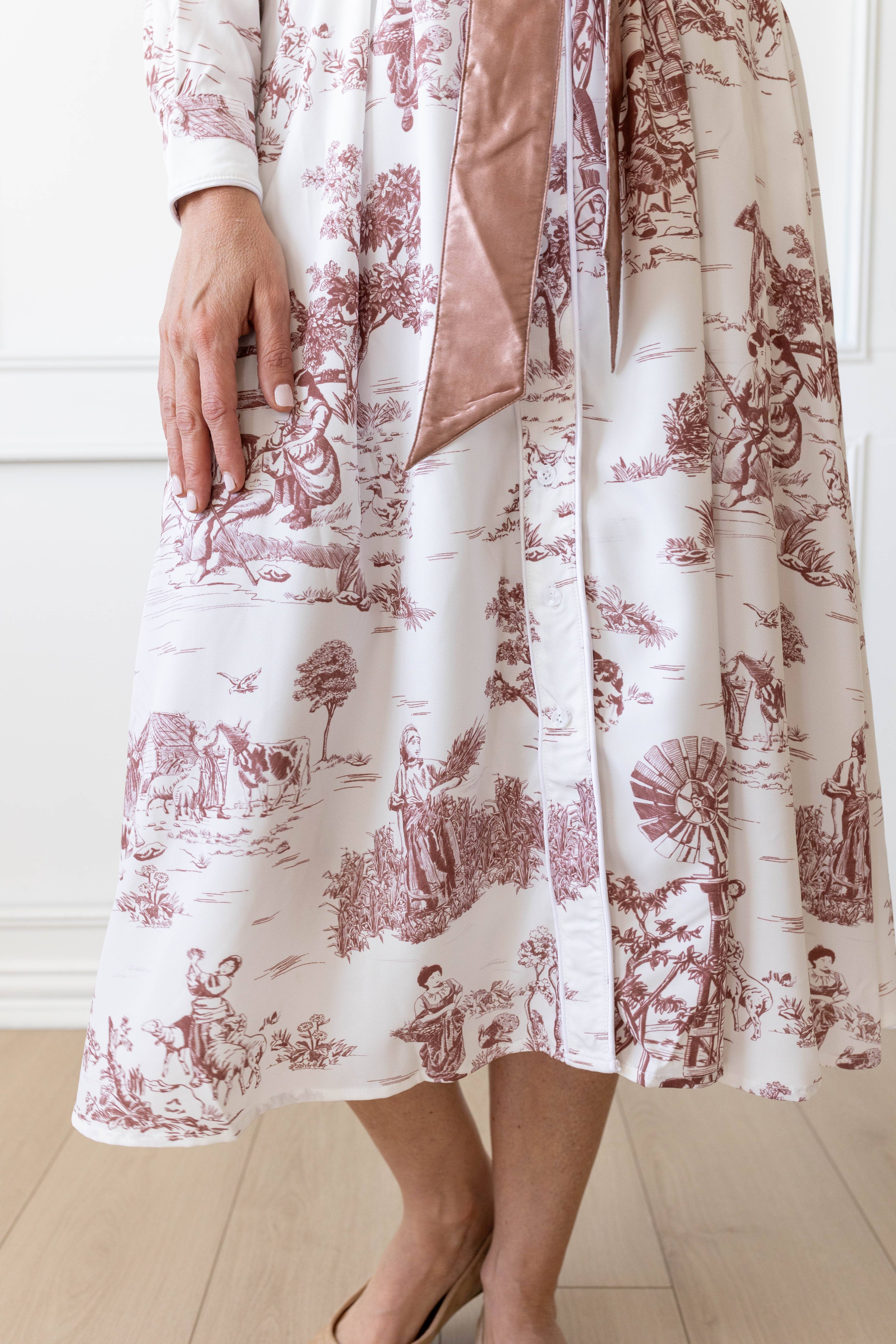 Kim Lolley Designs - Wholesale Dress - Women's - JILL DRESS BROWN TOILE3