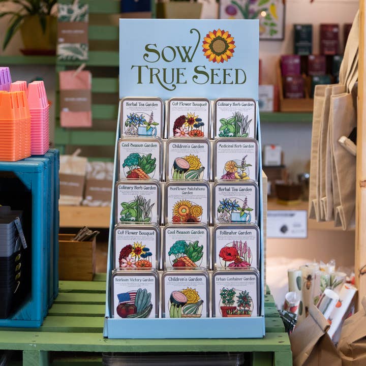 Sow True Seed - Wholesale Retailer Display - Paper & Novelty - 15-Pocket Cardboard Display