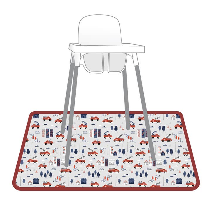 BapronBaby - Wholesale Placemat - Be Brave Firefighter - Splash Mat - A Waterproof Catch-All