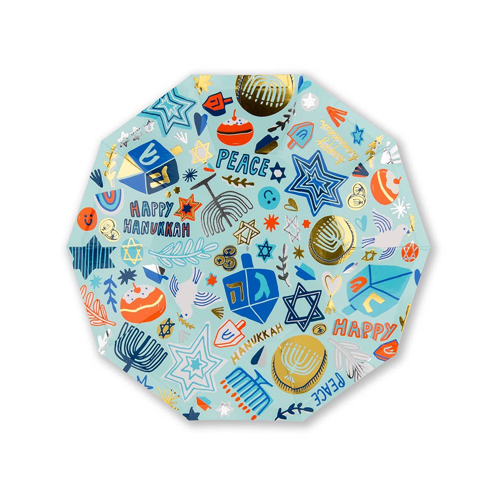 Jollity & Co. + Daydream Society - Wholesale Disposable plate - Festival of Lights Small Plates - 8 Pk.