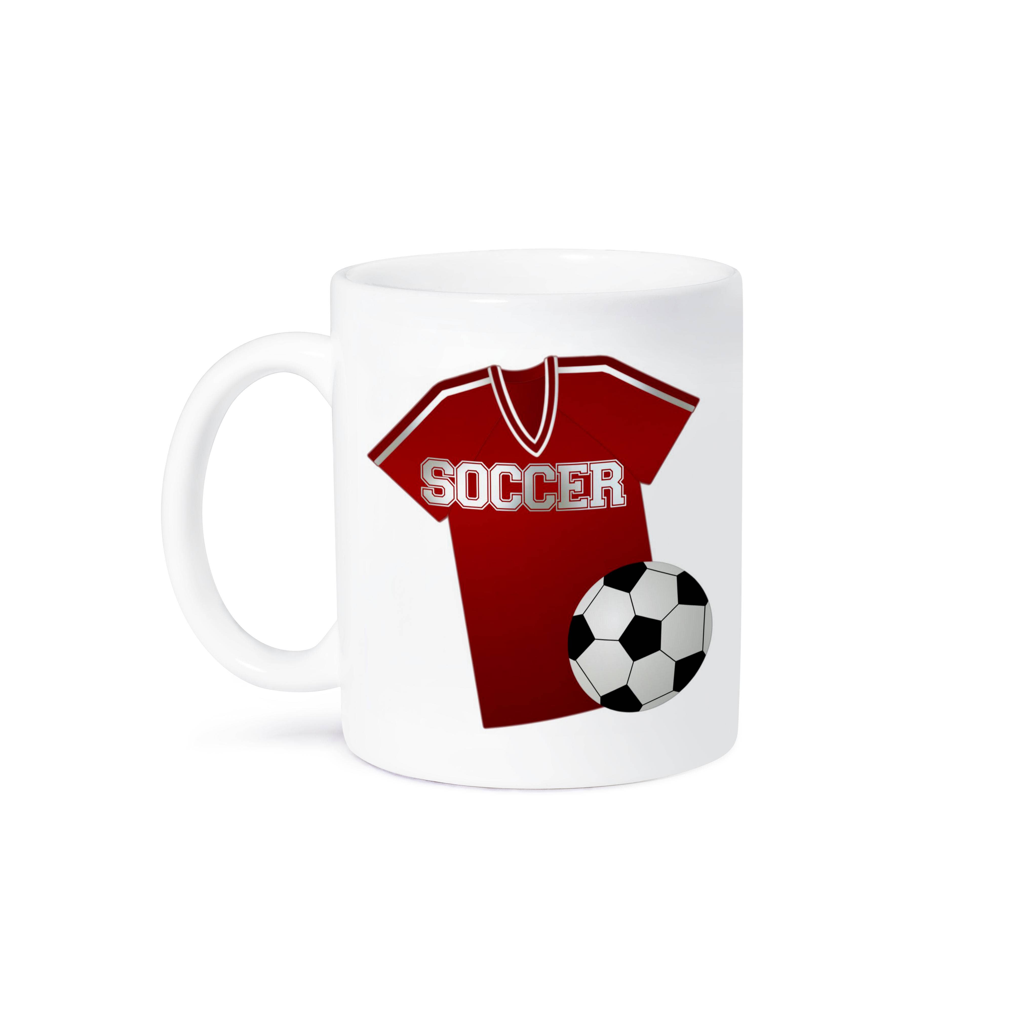 3dRose - Wholesale Coffee Mug - 3dRose, Red Soccer Jersey and Ball Design, Mug8
