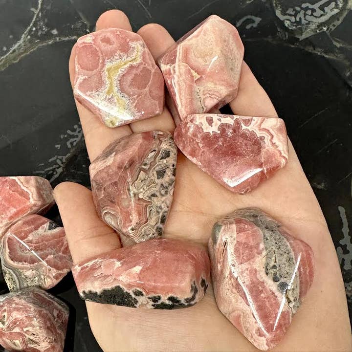 The Crystal Tabby - Wholesale Spiritual Stone/Crystal - Rhodochrosite Freeform Stone - 1 pc 2