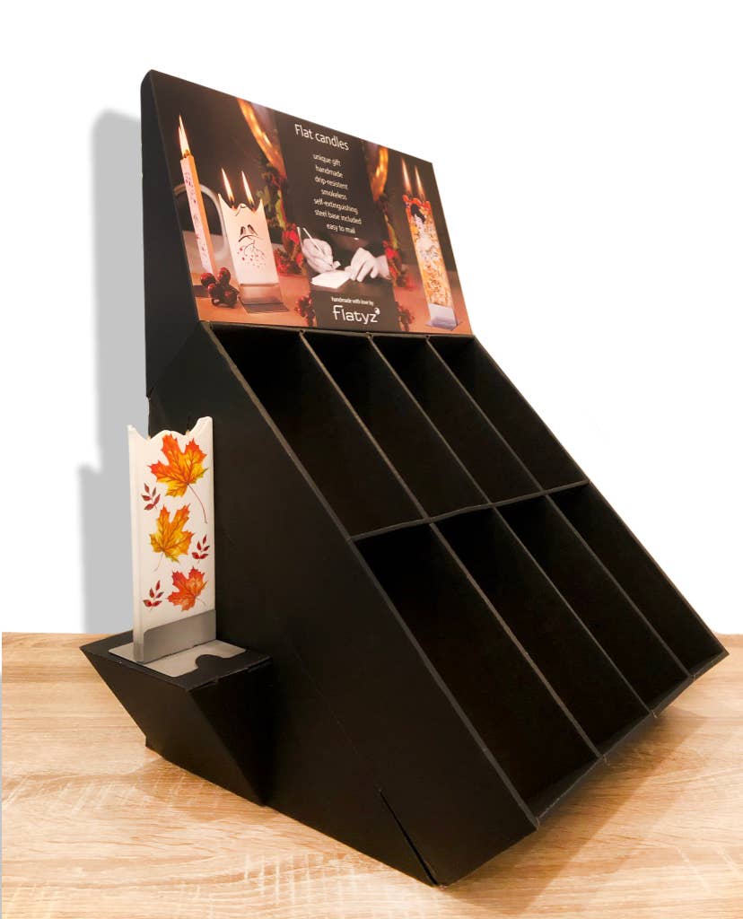 Flatyz Candles - Vente Présentoir – maison et déco - Présentoir à 8 poches - Bougies plates faites à la main1