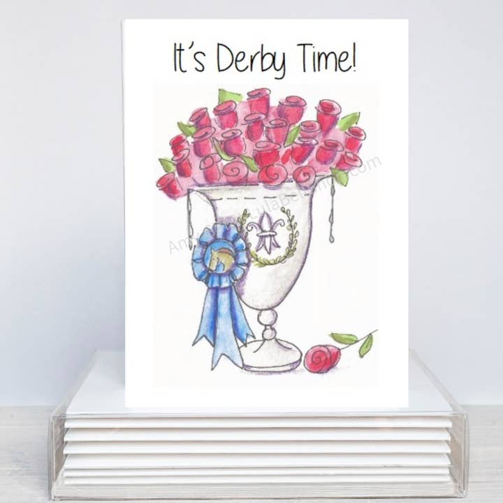 Derby - Winner's Cup Boxed Note Cards for wholesale by Lula Bell Cards and Gifts