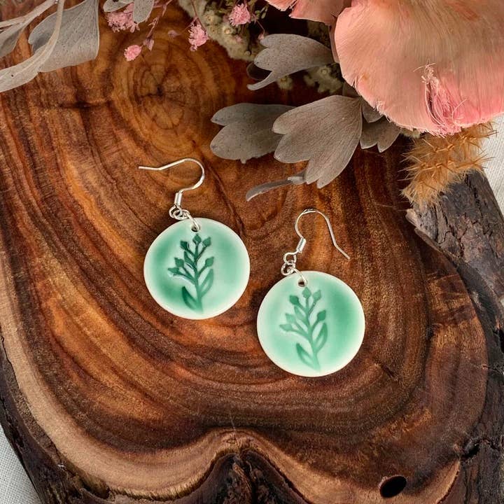 Wolf and Clay Pty Ltd - Vente Boucles d'oreilles pendantes - Lark - Boucles d'oreilles en porcelaine2