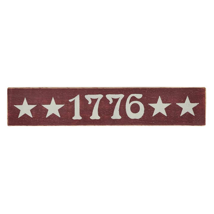 VHC Brands - Wholesale Sign - 1776 Wooden Sign 1.75x9