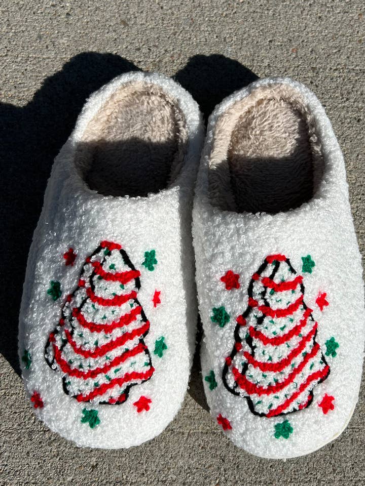 JILLIAN INK LLC - Wholesale Slippers - Women's - Christmas Tree Cake Slippers