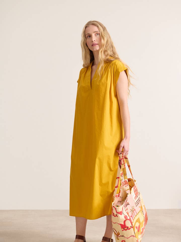 Long poplin dress - VALENTINE for wholesale by Garance Paris