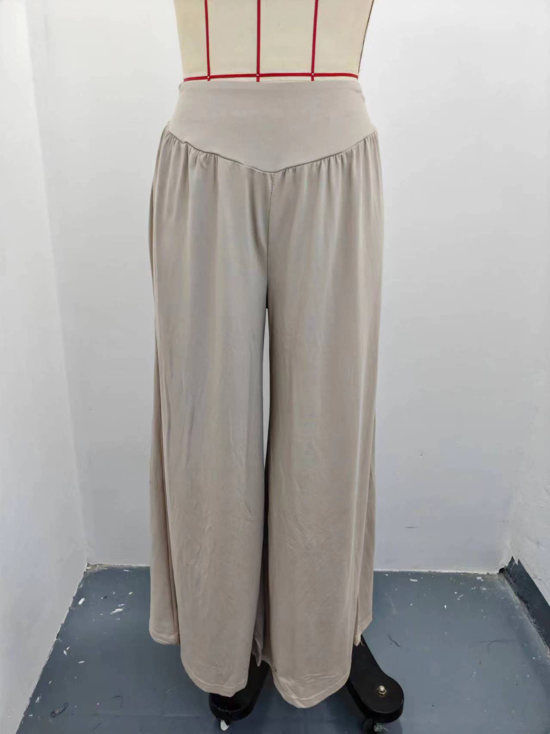 Wholesalesir - Wholesale Pants - Women's - Leisure High Waisted Wide Leg Pants5