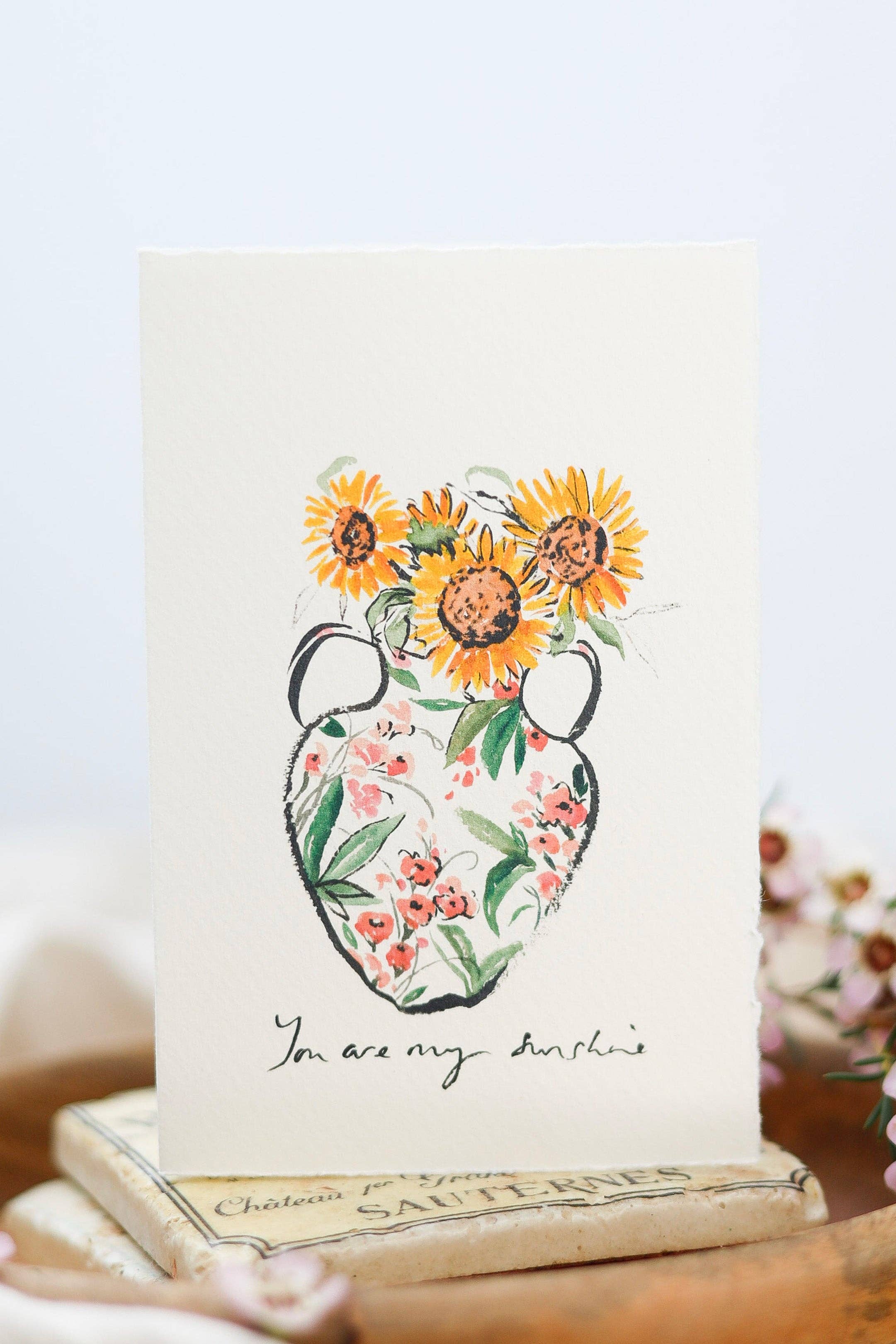 Sophie Amelia Creates - Wholesale Love Card - You are my sunshine - Summer greeting card2