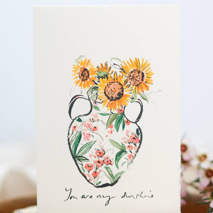 Sophie Amelia Creates - Wholesale Love Card - You are my sunshine - Summer greeting card2