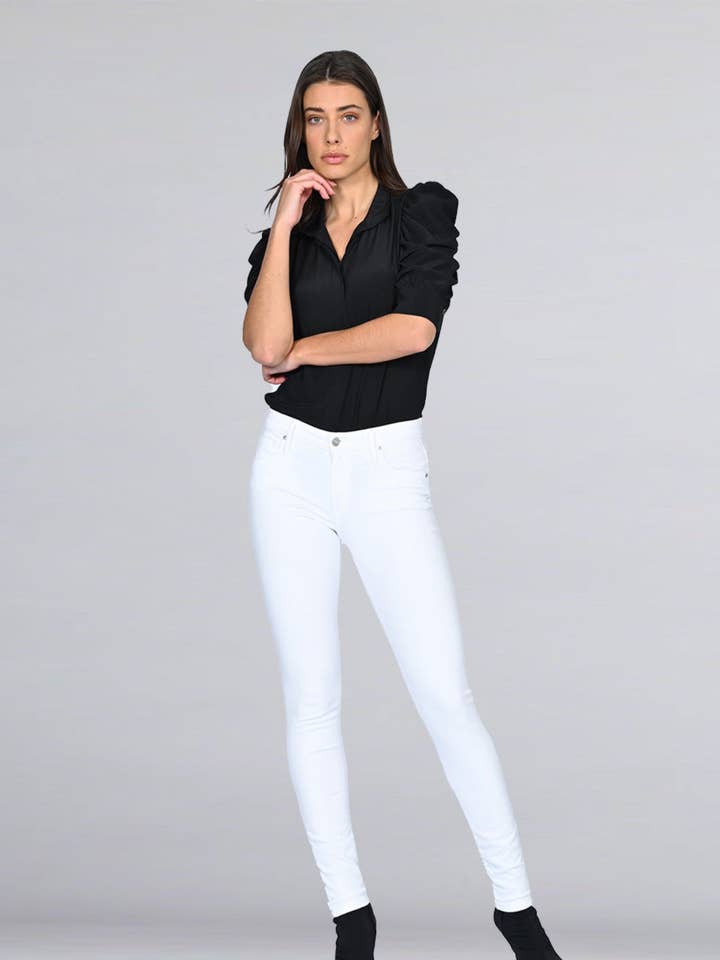 Jude Mid Rise Skinny - Blancanieves para venta al por mayor de Black Orchid Denim