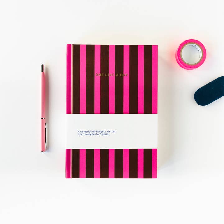 A-Journal Stationery – wholesale Journal/diary – One line a day Journal - Stripes3