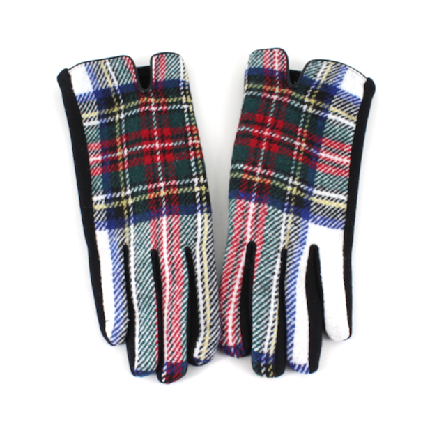 Pretty Persuasions - Wholesale Gloves - Women's - A25003 Tartan Pattern Gloves1