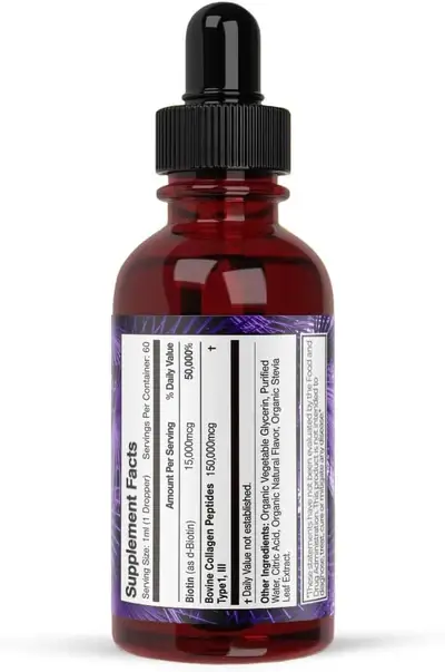 Tropical Oasis - Wholesale Oral Supplement/Vitamin - Liquid Biotin & Collagen Drops1