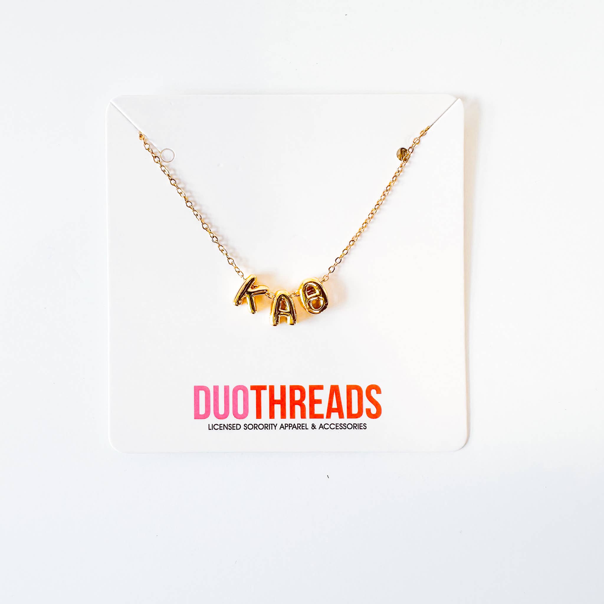 Duo Threads - Wholesale Pendant/Charm Necklace - Bubble Letter Sorority Necklace11