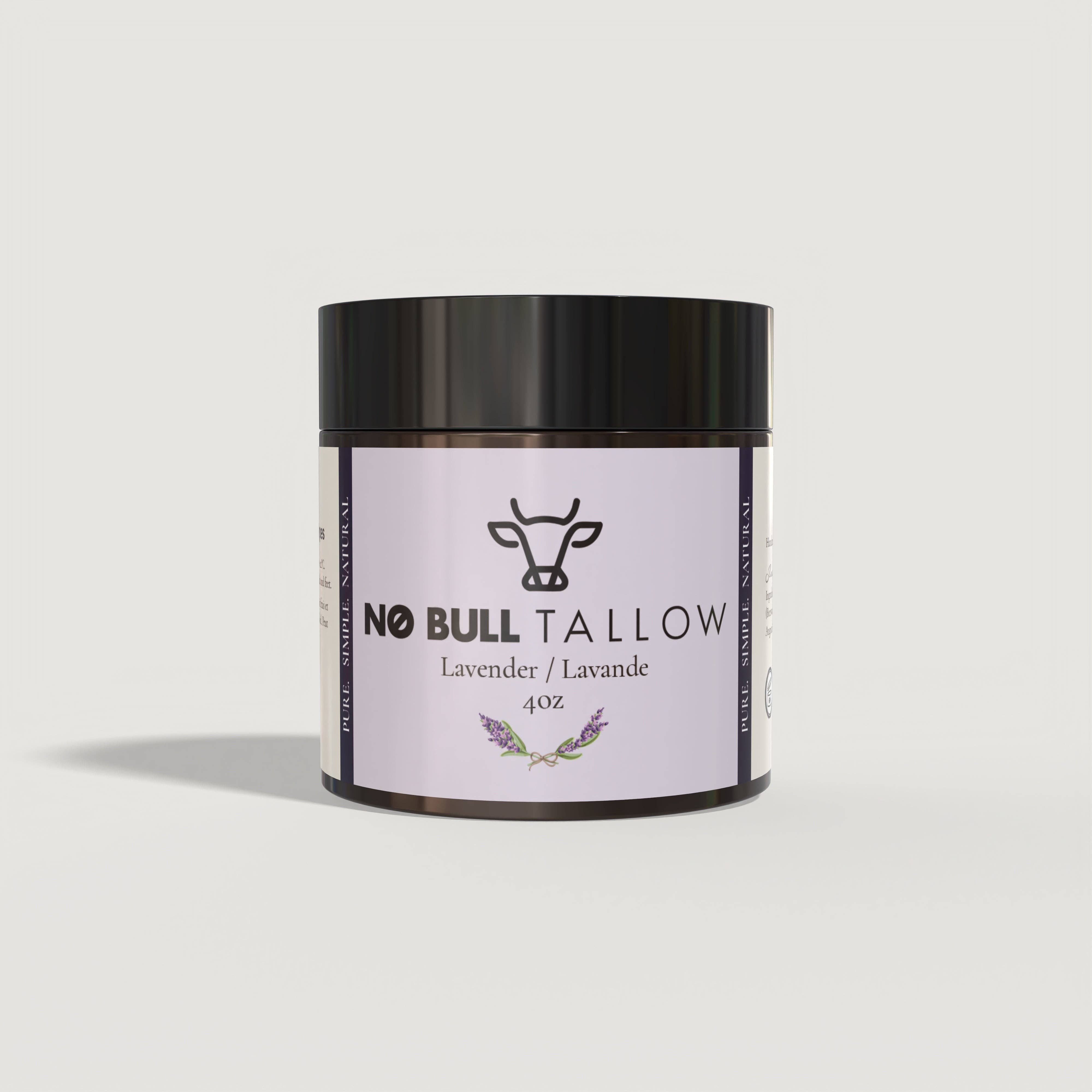No Bull Tallow - Wholesale Body Balm/Butter - 4oz Whipped Tallow Body Butter (120ml)5