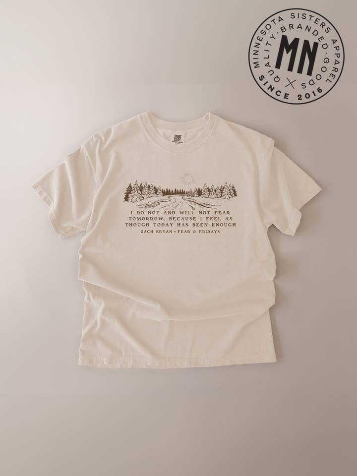 Fear & Fridays Lyric T-Shirt for wholesale by Minnesota Sisters