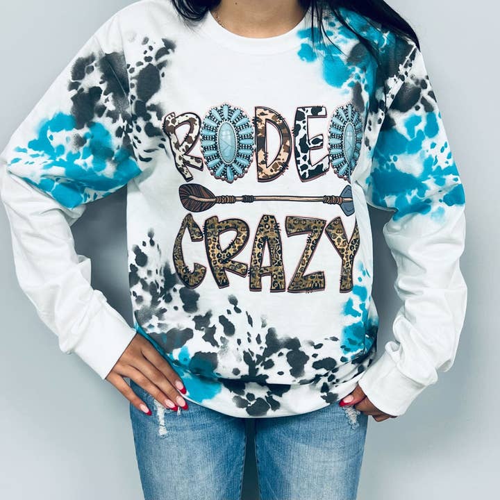 Rodeo Crazy Longsleeve for wholesale by The Dirty Cowgirl Apparel