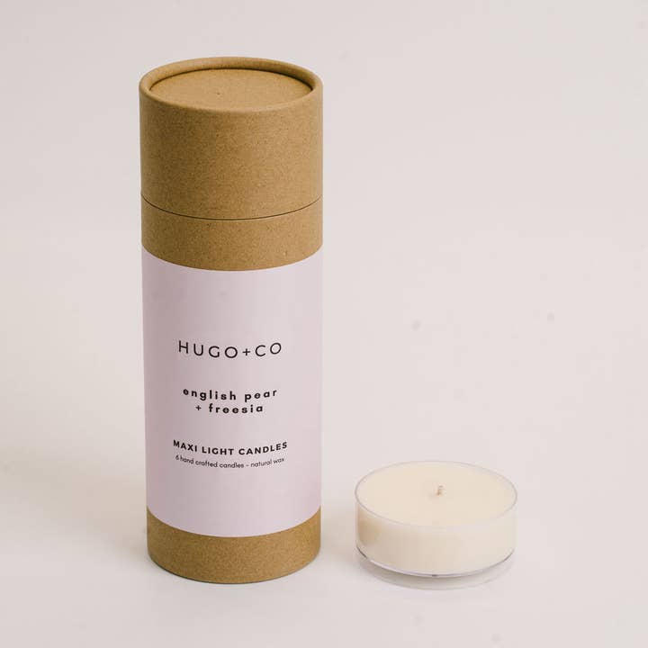 English Pear & Freesia Maxi Lights (Tube of 6) for wholesale by HUGO+CO