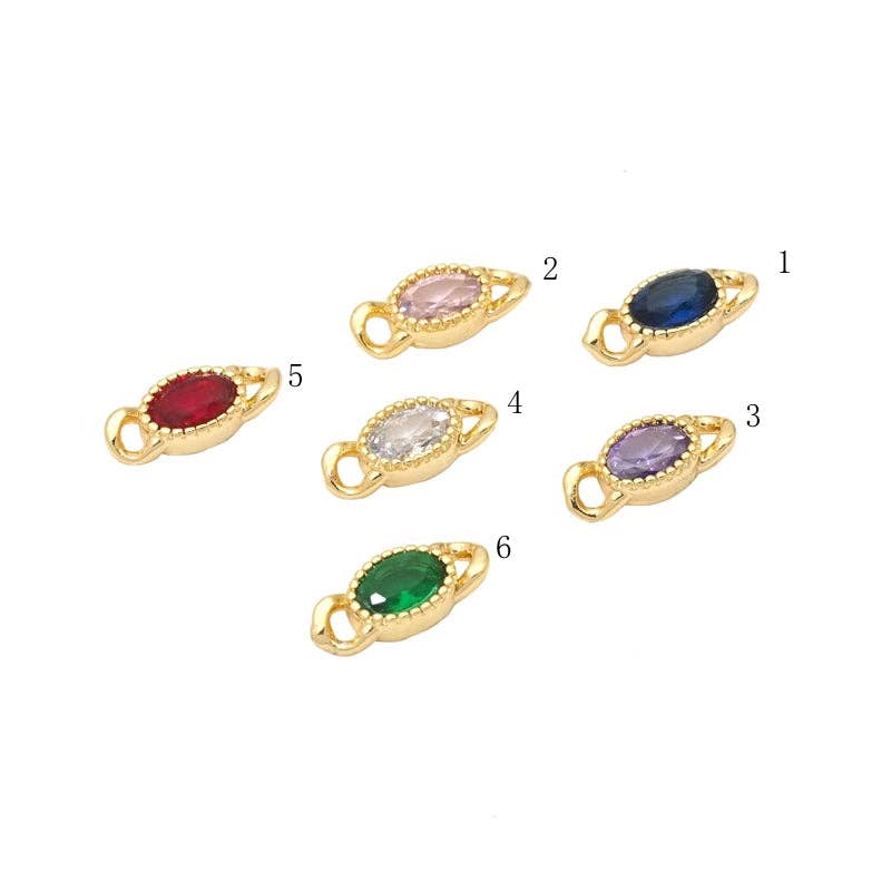BestBeads&Beyond - Wholesale Individual charm/pendant - Colorful Oval Shape Link Connector Beads, Sku#LD4091