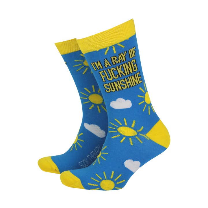 Ray of Sunshine - Men's Bamboo Socks for wholesale by Smiling Faces