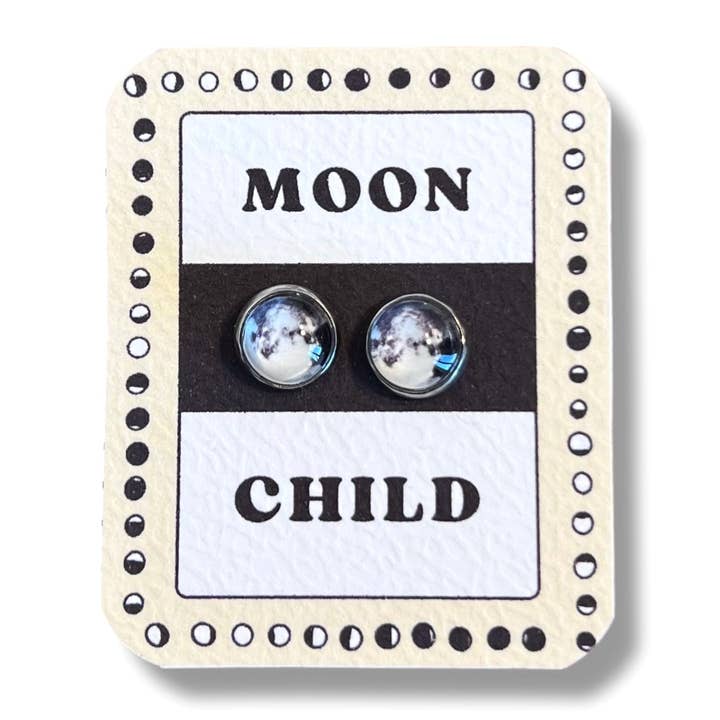 Ohrringe für Kinder „Moon Child“ für den Großhandel von Dans l'Air du Temps Bijoux