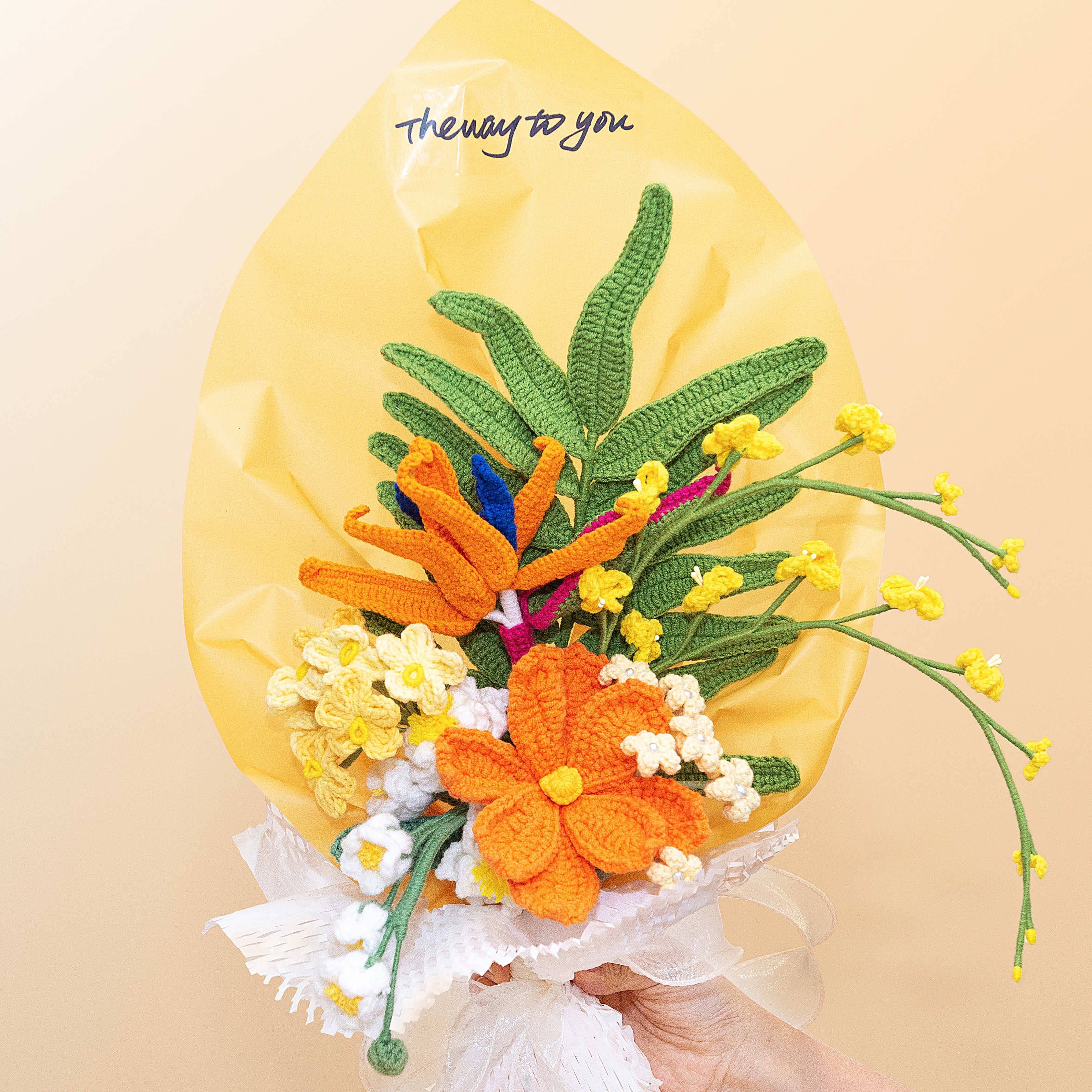 The Way to You – wholesale Artificial flowers – Handmade Crochet Flower- Tulip6