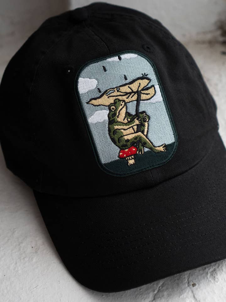 Chapéu de Pala com Remendo de Folha | Chapéu de Pai Remendado por atacado de Stay Home Club