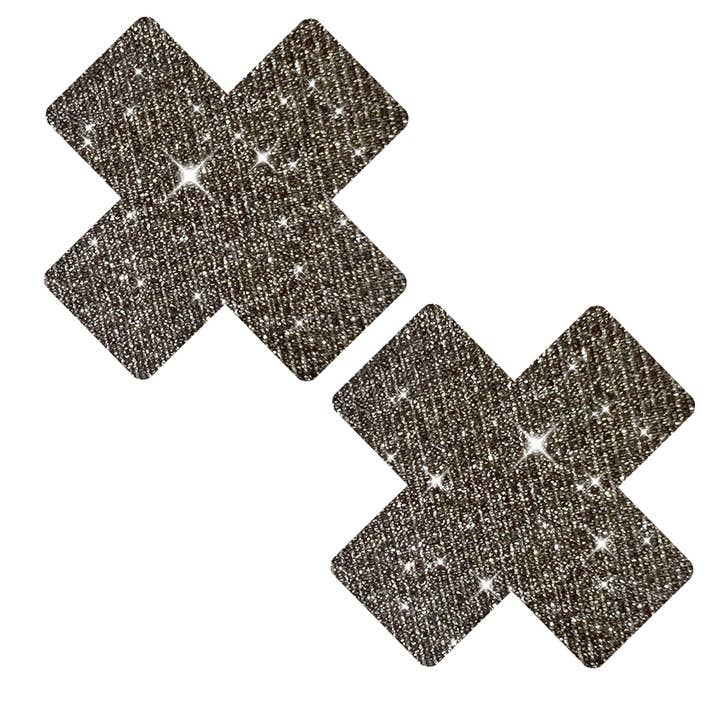 Black Ballerina Bling X Factor Nipple Cover Pasties for wholesale on Faire
