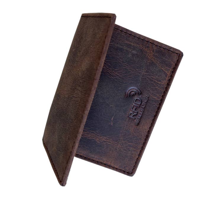 Roma Leathers, Inc. - Wholesale Card Holder - Unisex - 704 RF * cowhide/buffalo leather card holder