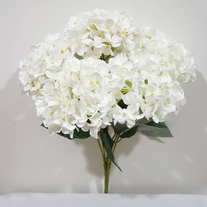 Sweet Home Deco - Wholesale Artificial Flowers - 18" Super Soft Silk Hydrangea Artificial Flower Bush