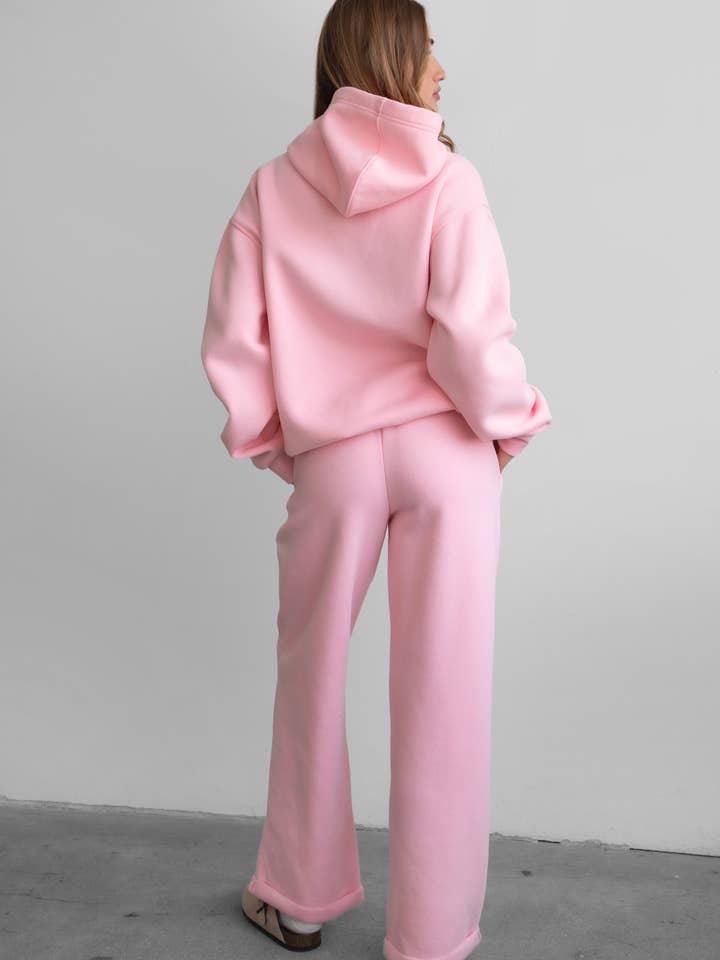 TICTOC - Wholesale Lounge Sweatpants/Joggers - Women's - LANI Cloud Fleece Wide Leg Sweatpants Stretch Waist & Pocket12