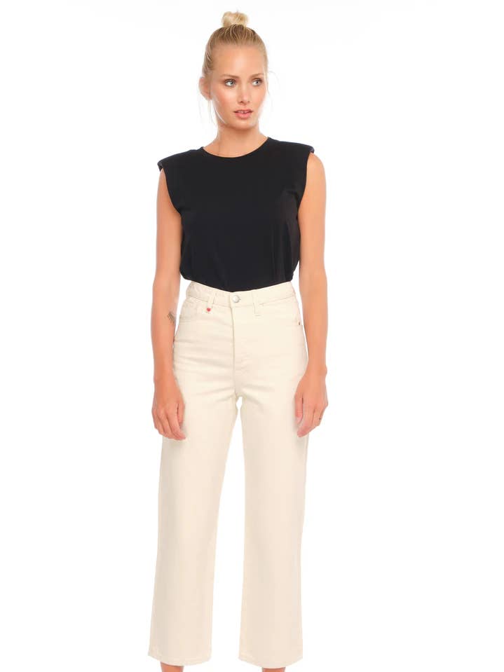 Jeans dritti cropped POLA per la vendita all'ingrosso da parte di F.a.m.