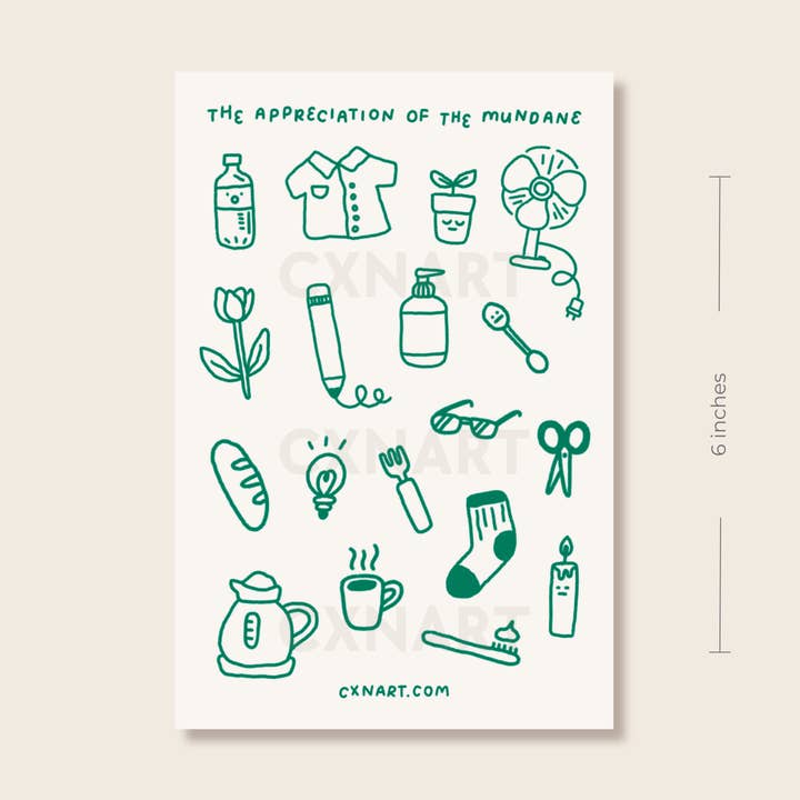 appréciation de la feuille d'autocollants mate 4x6 po banale pour la vente par CXN ART