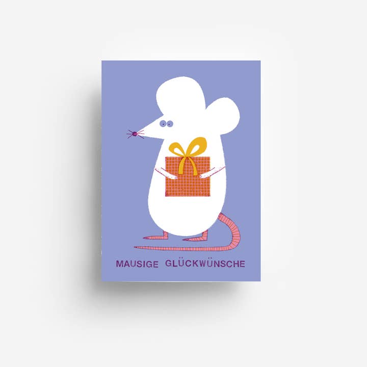 jungwiealt - Wholesale Postcard - Mausige Glückwünsche Postcard DIN A6