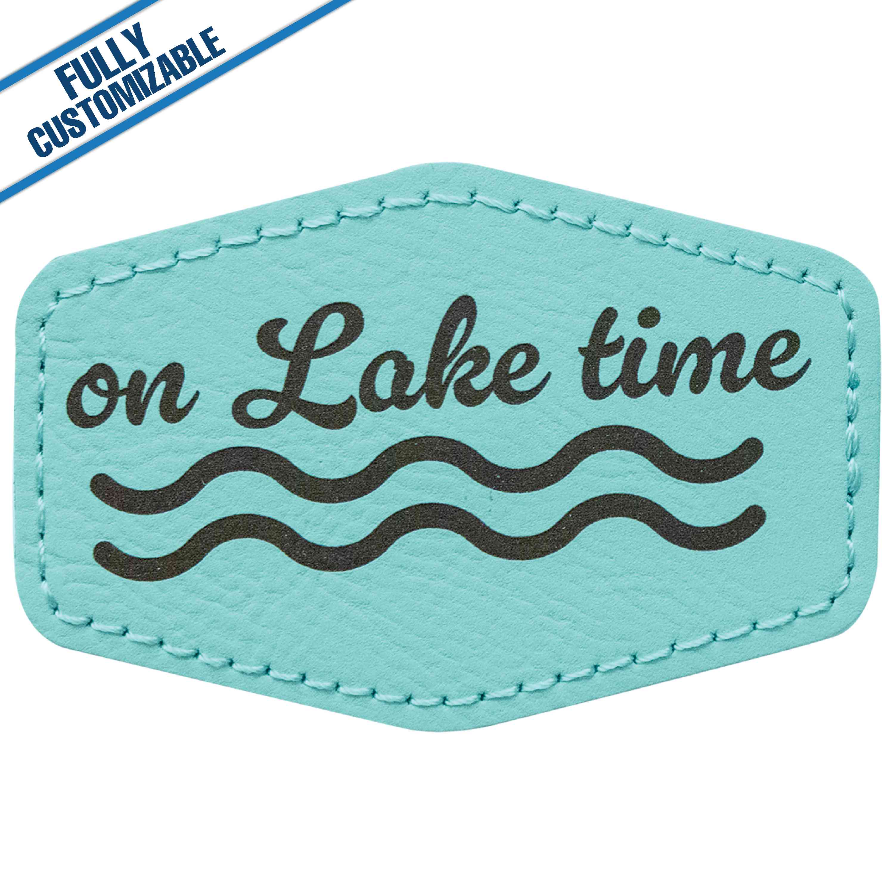 GiftWorksPlus - Wholesale Patch - Engraved Leatherette Hexagon Patch - Fully Customizable21