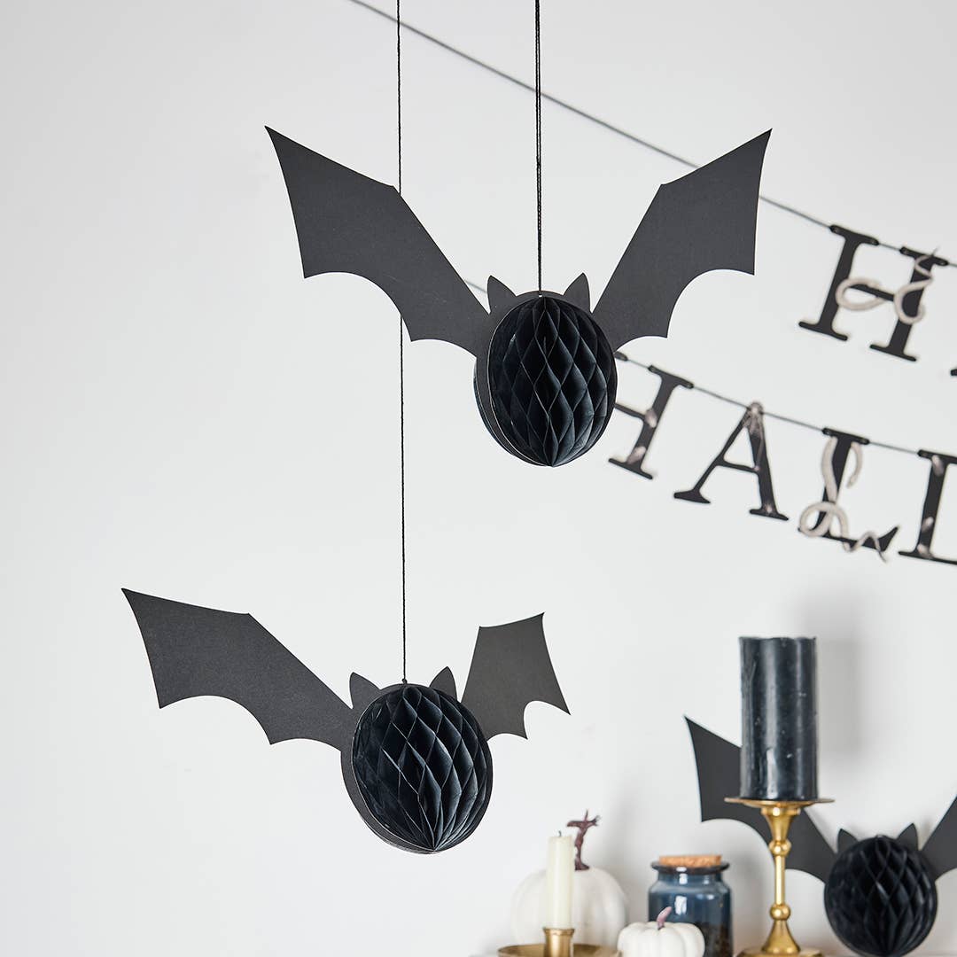 Hootyballoo by Club Green - Wholesale Decorative Tabletop Object - Bat Honeycombs - Pack of 33