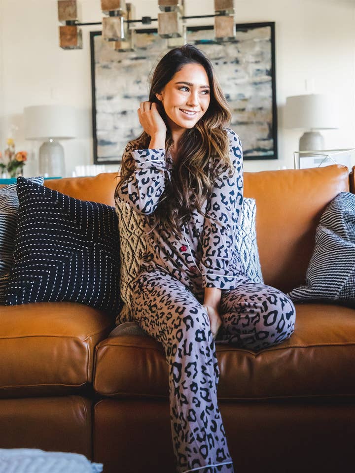 Tickled Teal - Wholesale Sleepwear set – Women's - The Nelly Pajama Set3