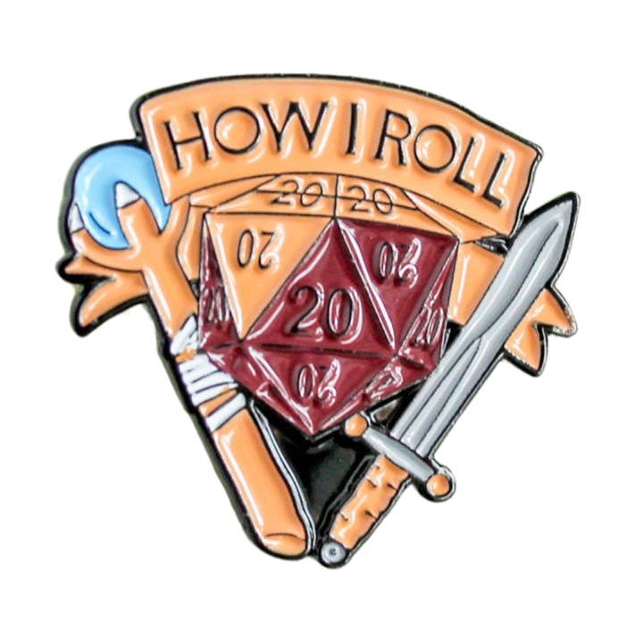 Mystery Dice Goblin - Wholesale Lapel pin/button - How I Roll Pin0