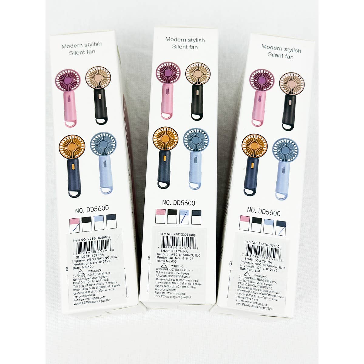 MIX COLOR Portable Hand Fan with Pull out Stand for wholesale on Faire9