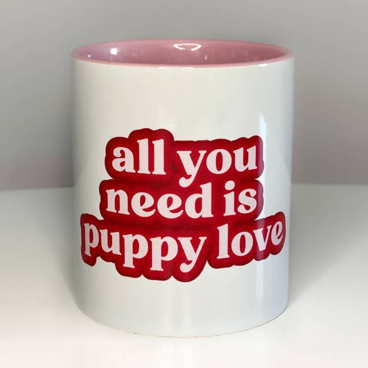 Caneca - Tudo o que você precisa é amor de cachorro por atacado de Peanut Apparel