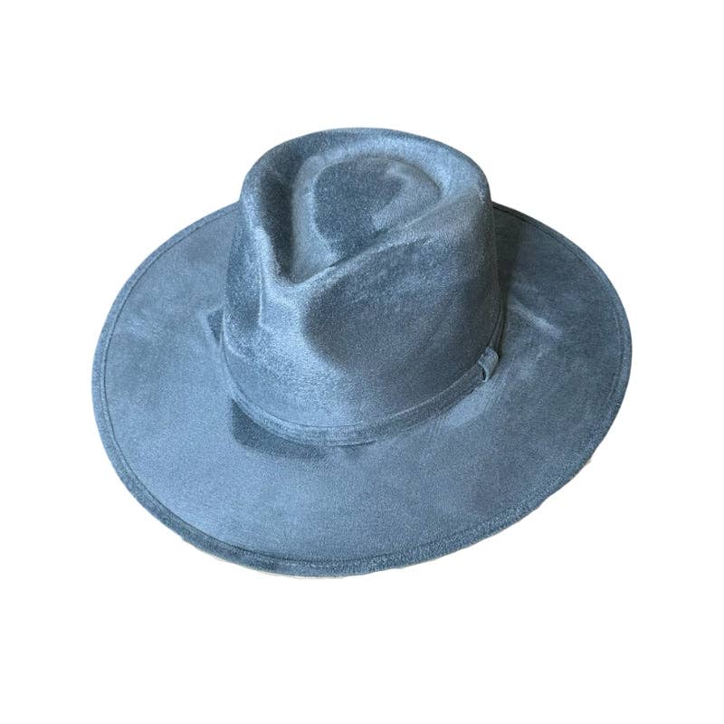 Nati Natash - Wholesale Fedora - Women's - Tear Drop Vegan Suede Rancher Flat Brim3