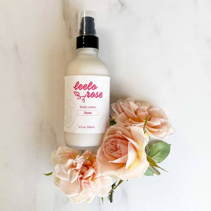 All Natural Rose Body Lotion for wholesale by Leelo Rose