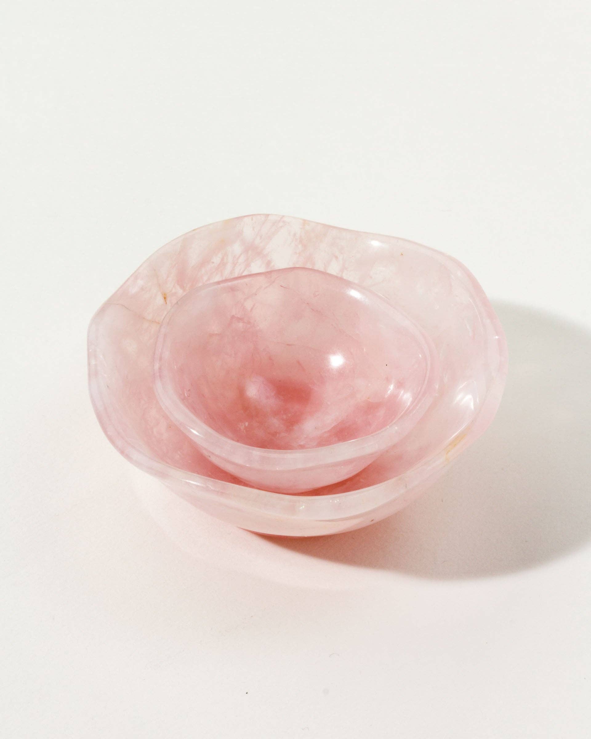 Luna Norte - Venta al por mayor Joyero de plato - Cuencos Anidados de Cuarzo Rosa Abrazo de Amor1