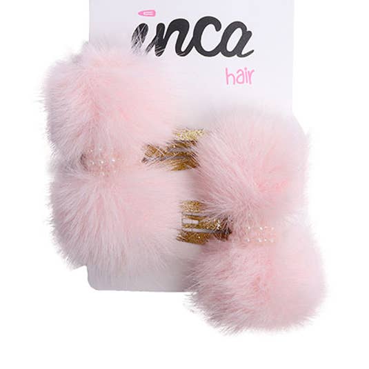 Pasadores para el pelo dorados con lazo de pelito - 2 unidad para venta al por mayor de IKILIFE S.L