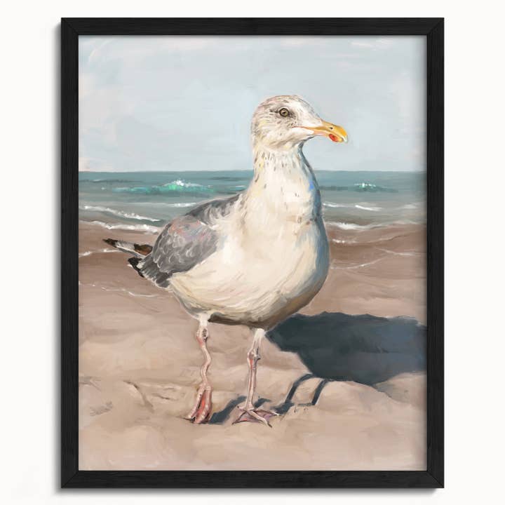 The Ugly Cat Studio - Wholesale Art Print - Seagull with Wobbly Leg Fine Art Print18