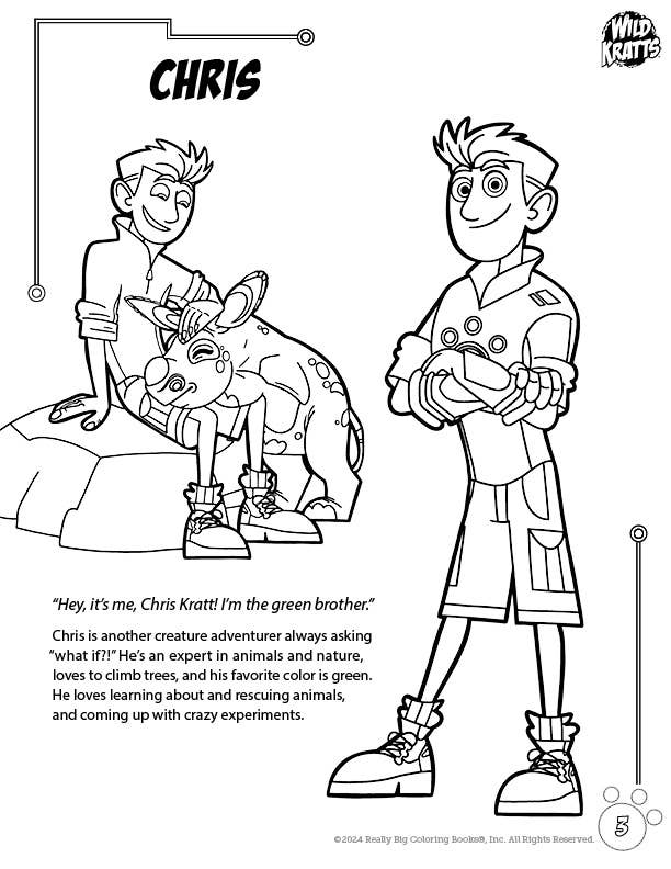 Really Big Coloring Books | ColoringBook.com - Wholesale Coloring & Activity Book - Kids & Baby - Wild Kratts® Coloring Book Official 8.5"x11" PBS KIDS®3